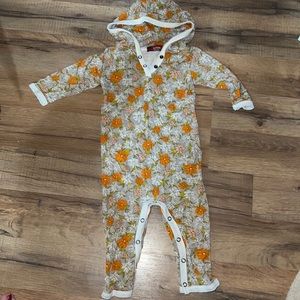 Milkbarn Hooded Romper 6-12M